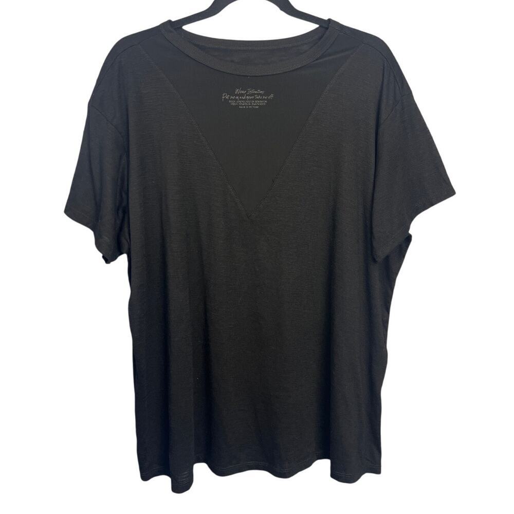 Torrid Relaxed Fit Mesh Insert Tee Size 1 - image 1